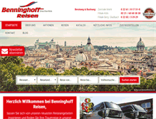 Tablet Screenshot of benninghoff-reisen.de